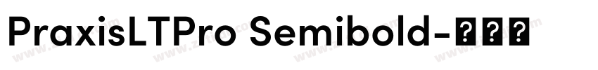 PraxisLTPro Semibold字体转换